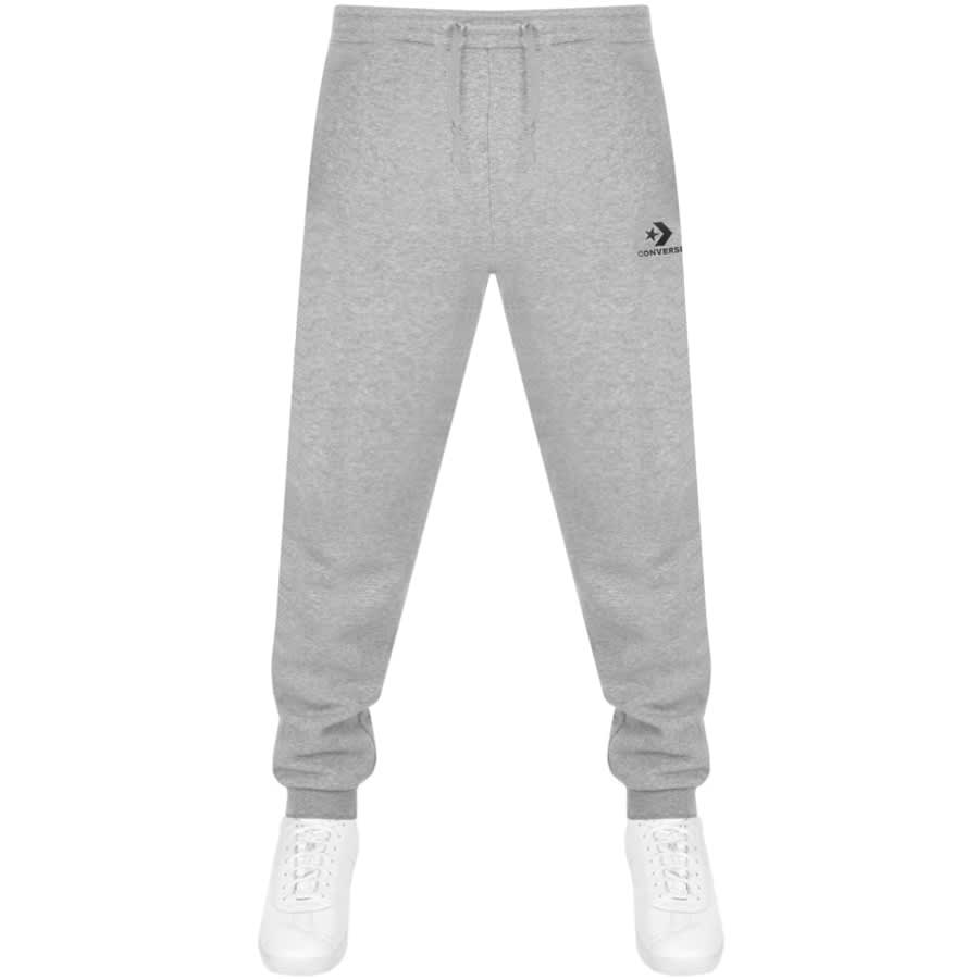 Alternative Image for ProductConverse Star Chevron Logo Jogging Bottoms Grey1